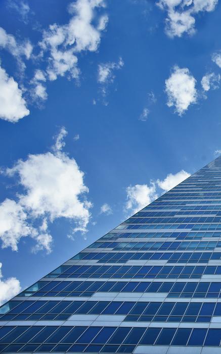 Skyscraper Blue Building