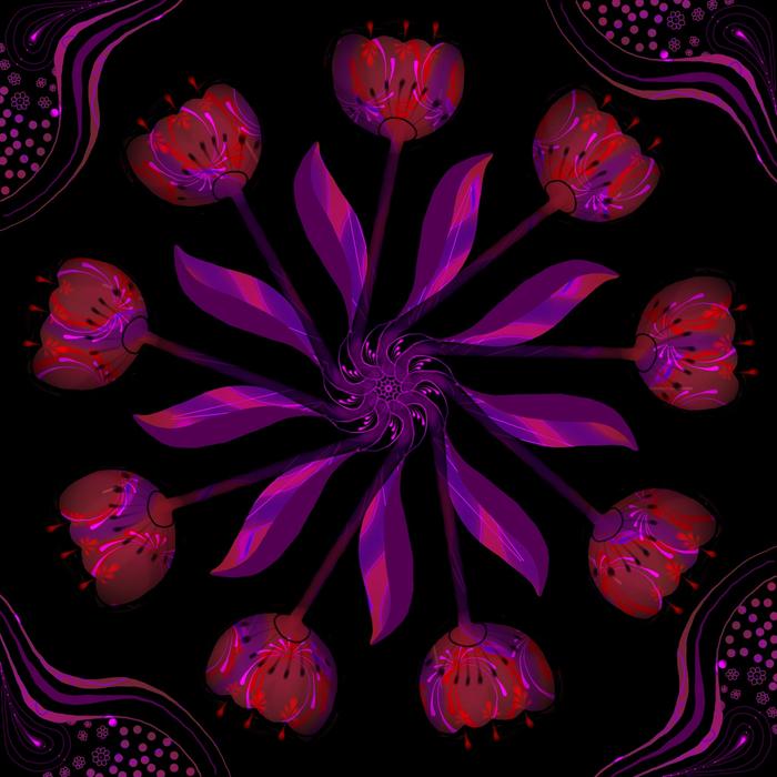 background purple black red