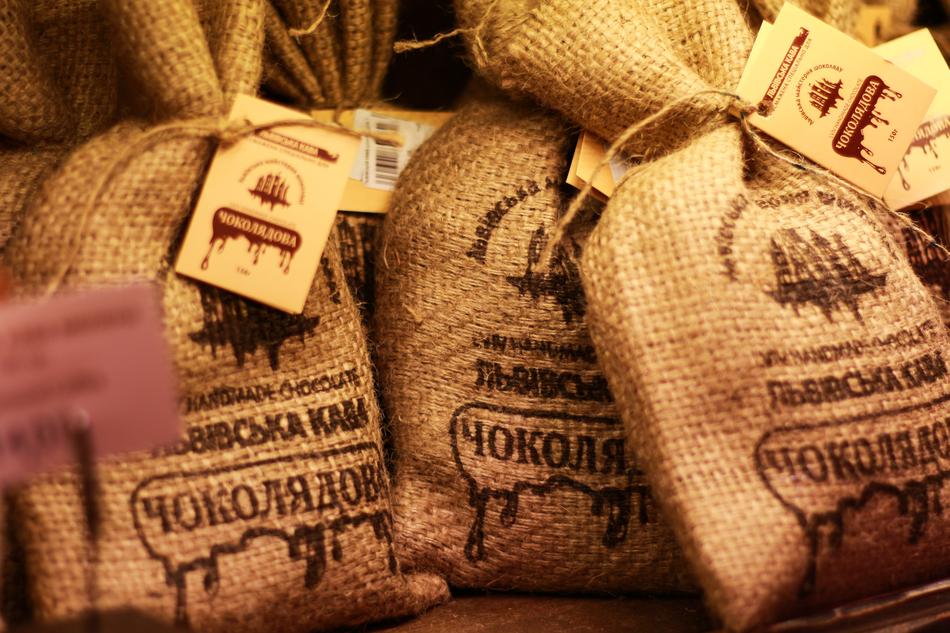 coffee harvest in a bag