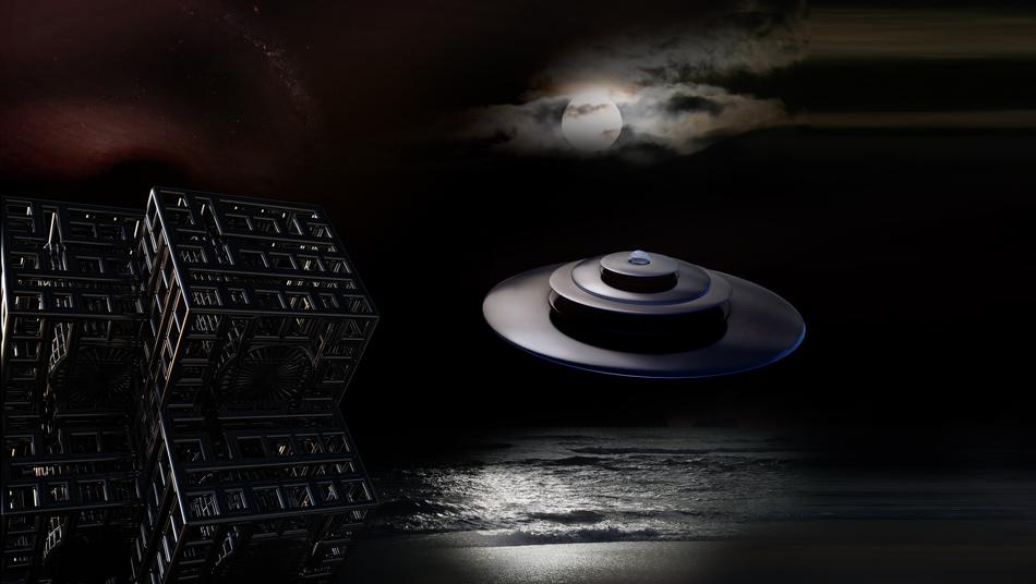 Cover space ufo Background