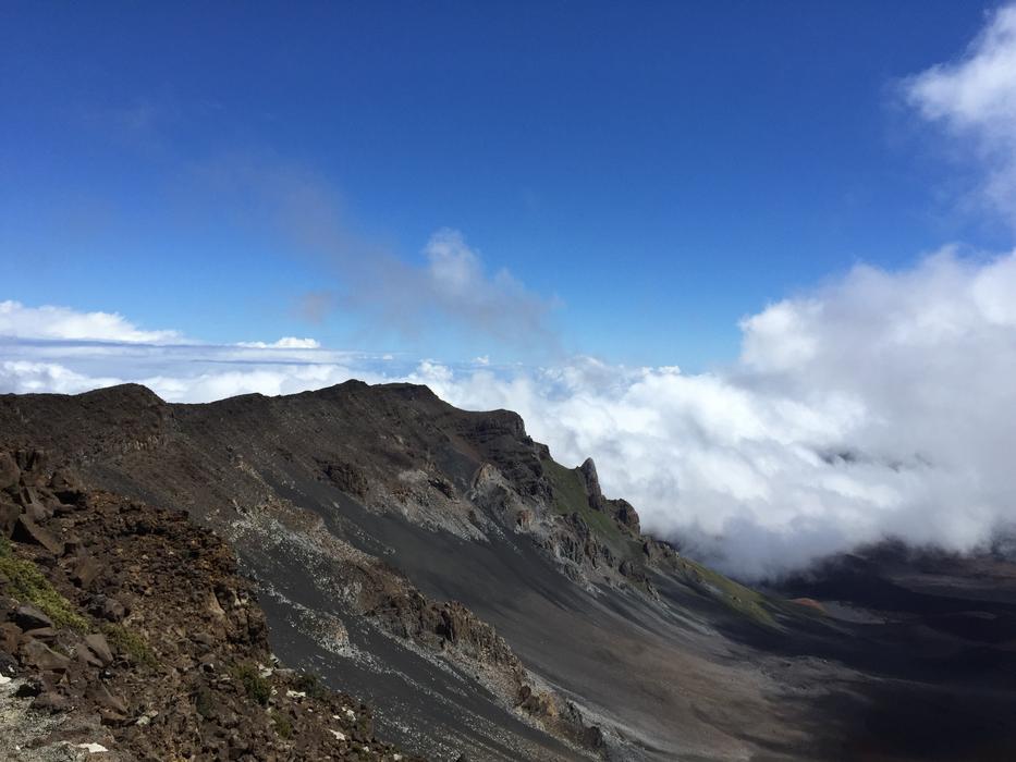 mountains with clouds high