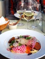 delicious fish and vegetables