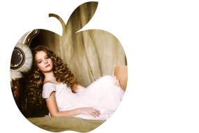 Girl Beautiful apple