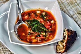 tomato soup with vegetables