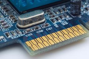 macro photo of Chip High Tech Electronics