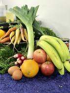 healthy colored fruits
