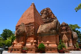 the temple is beautiful, unusual.