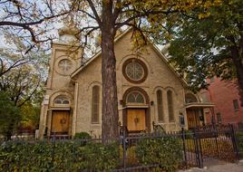 church landscape view