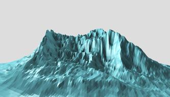 mountains polygonal view