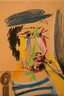 Man Cigarette Face drawing