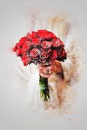 flowers bouquet wedding art nature