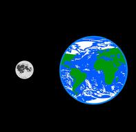 earth moon nature space full moon