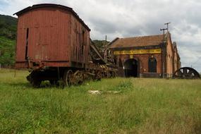 train old wagon view