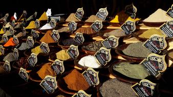 fragrant spices in a box