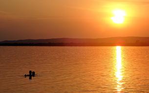 Summer Sunset Water