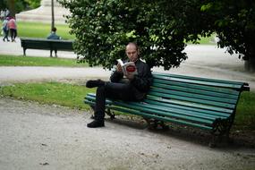Poet Thinker in Park