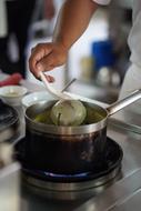 cooking a tasty meal