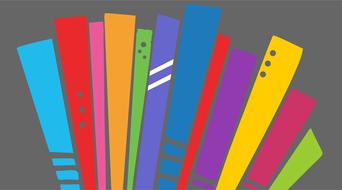 colors bars red yellow blue green