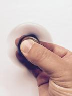 photo of spinner in hand