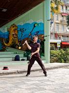 Acrobat Fire Juggler