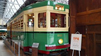cafe in the form of a train