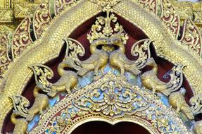 Luang Prabang Temple Sculptures