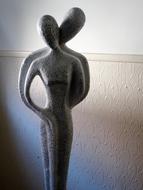 Lovers, abstract contemporary Sculpture