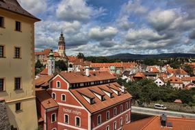 Krumlov Czech Republic roof