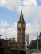 the beautiful big ben in the clouds