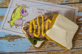 mustard sandwich