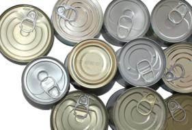 iron cans with soda