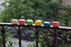 colorful pastries are sweet