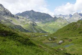 green meadow beautiful landscape