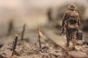 soldier Man Walking