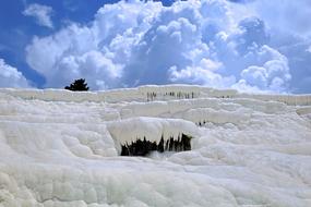 landscape of snow glacier