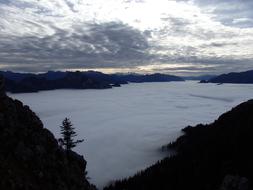 Traunsee Dachstein Fog Inversion