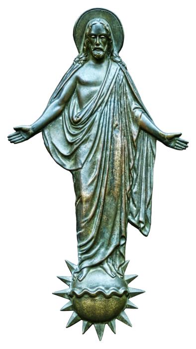 Jesus Figure Christ Plaque Metal