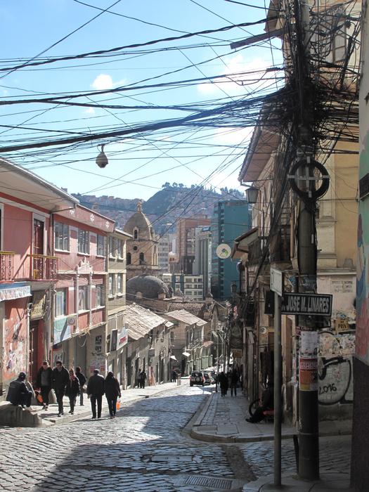 Bolivia Lapaz street
