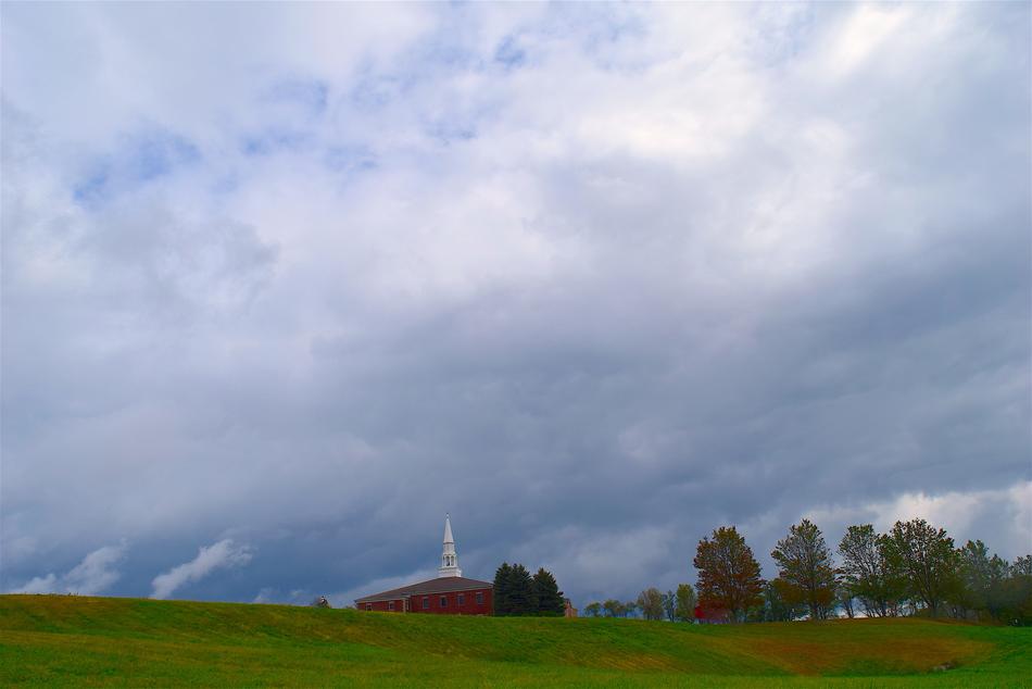 Sky Church Clouds
