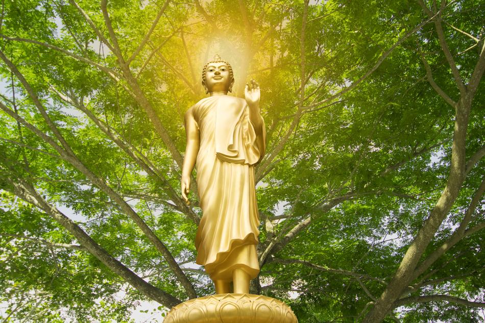 Buddha Isolated Gold