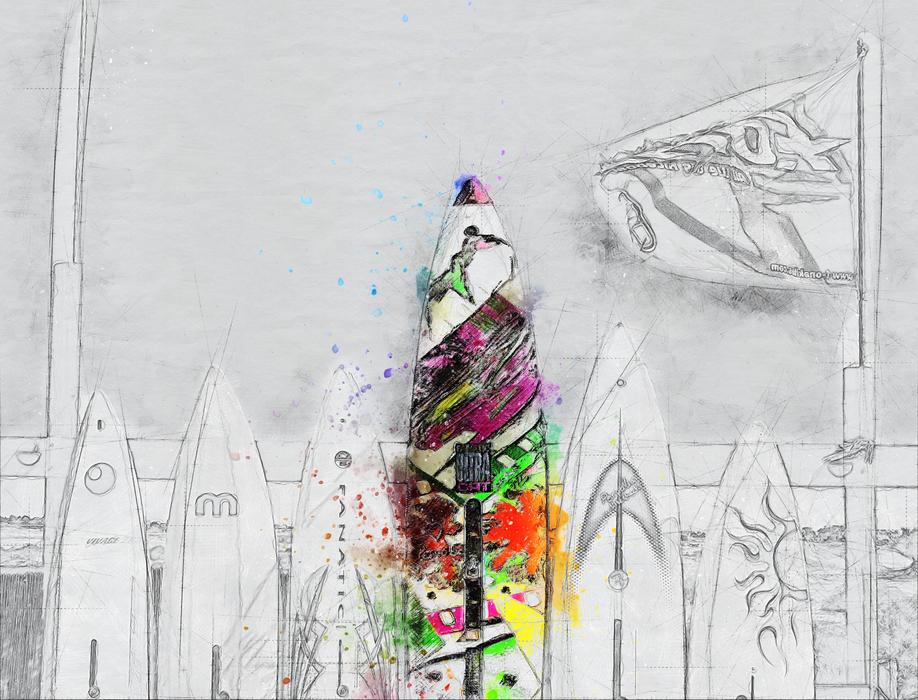 background surf art abstract