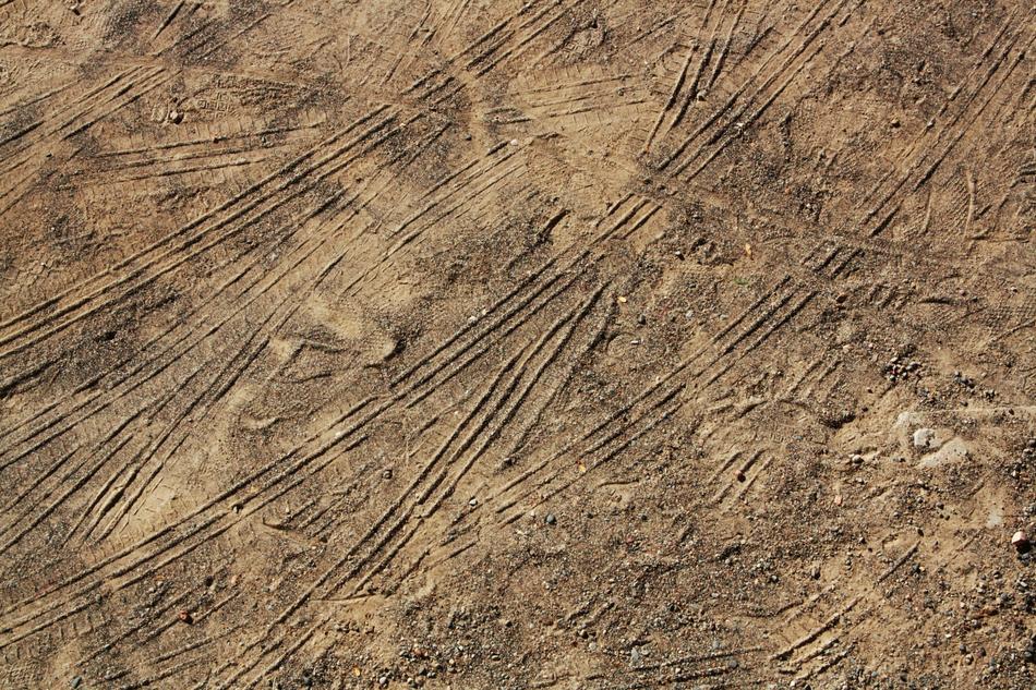 earth road fingerprint sand soil