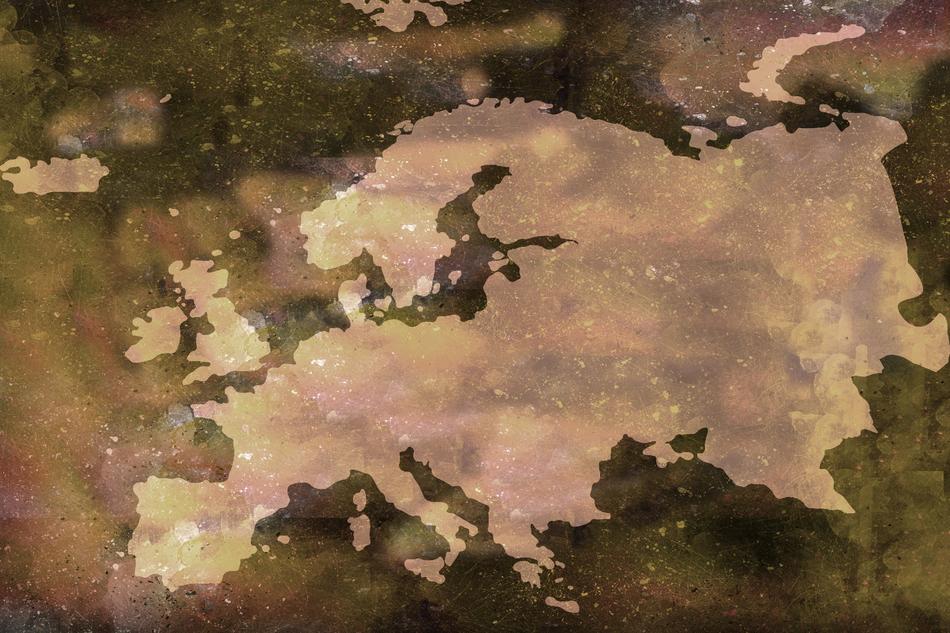 background europe map art abstract