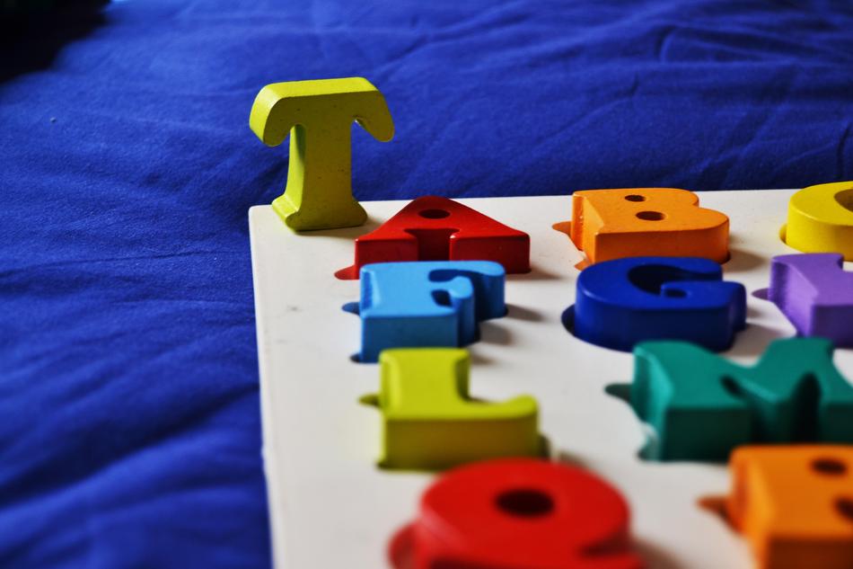 Child Alphabet as a colorful game