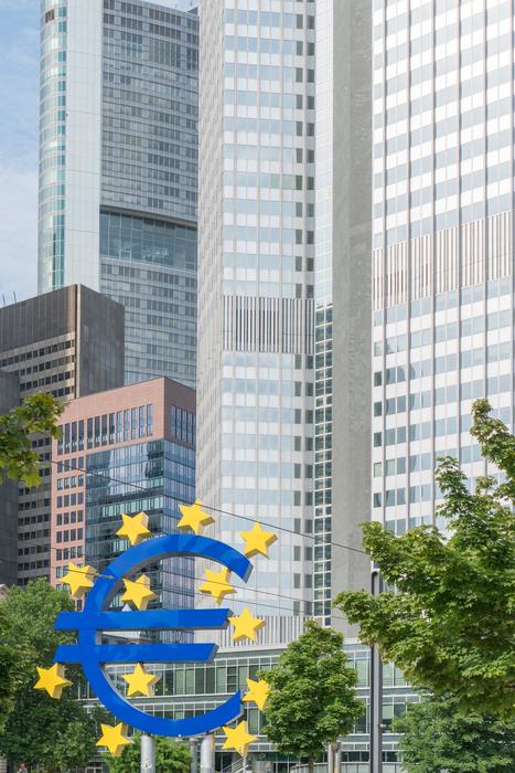 Frankfurt skyscrapers Euro