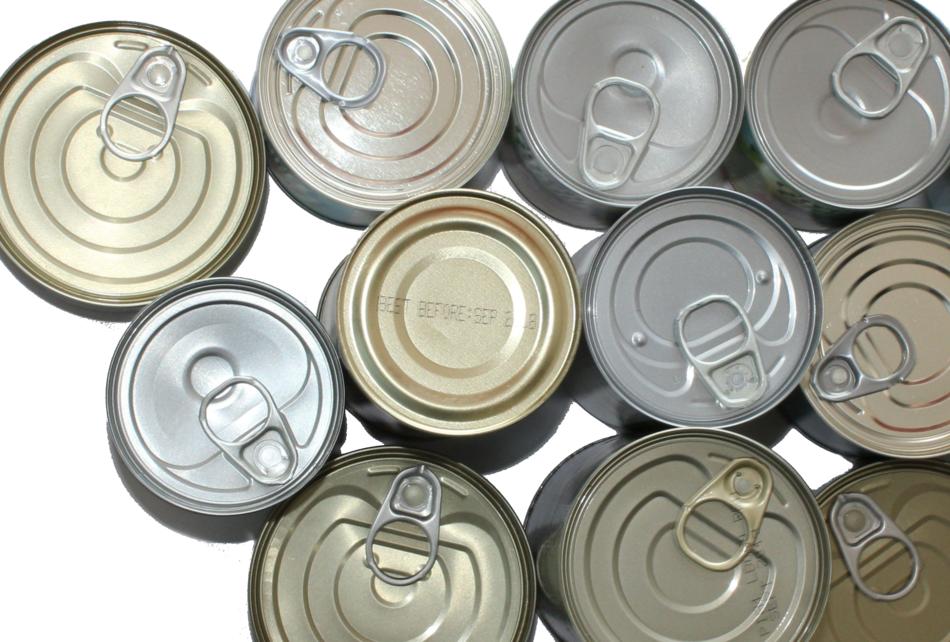 iron cans with soda