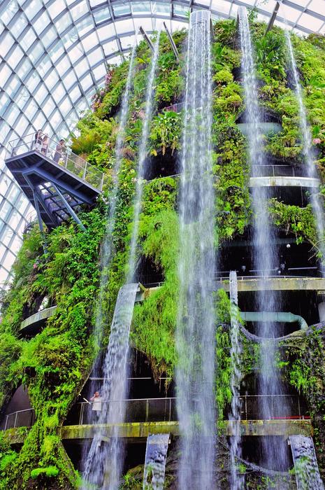 Green Building Waterfalls