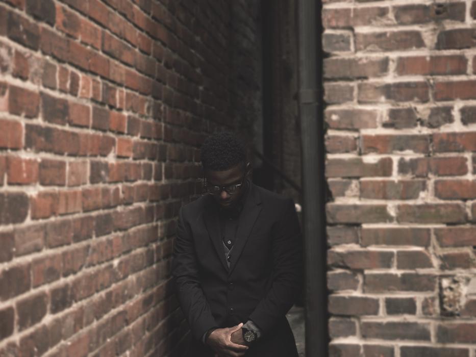 Bricks Wall black man