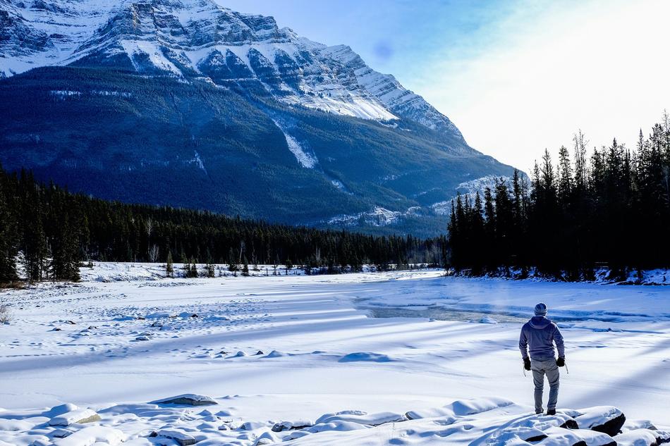 winter Mountains Nature Landscape