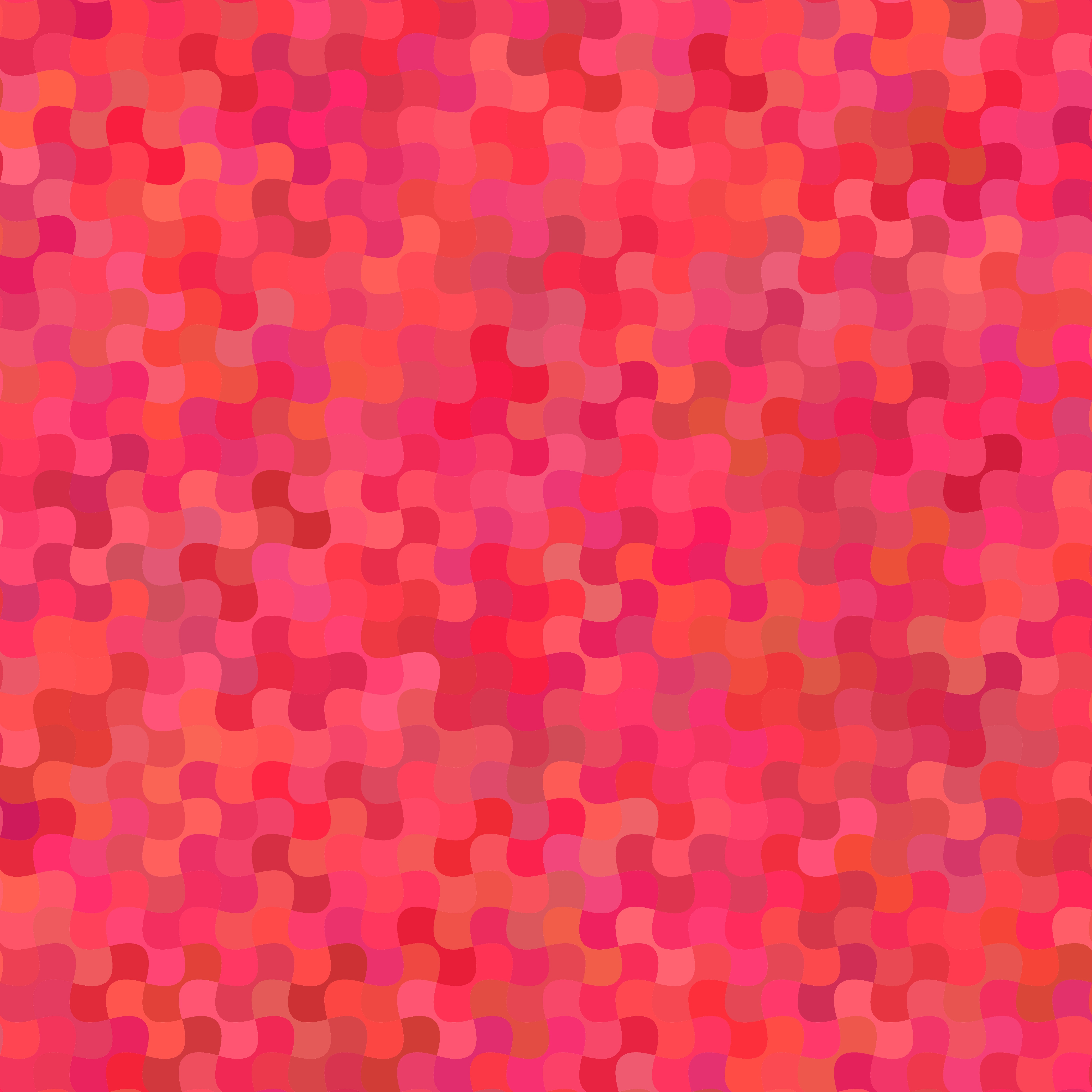 Mosaic curved pattern red pink free image download